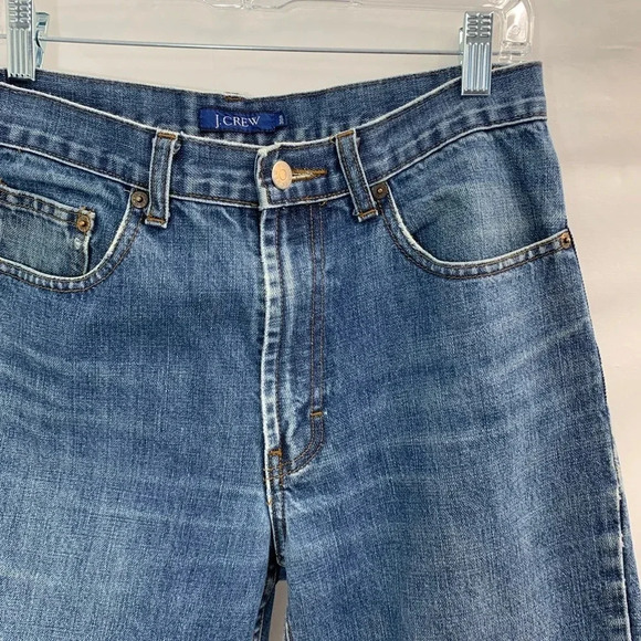 J‎ Crew Mens Jeans 30 Straight Leg Cotton Blue Inseam 30 Blue Medium Wash Casual - Picture 2 of 8